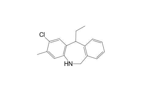 5-Ethyl-1-aza-2'-chloro-4'-methyldibenzo[3,4-a : 6,7-a' ]cycloheptane
