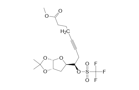 (5S)-3,6-DIDEOXY-1,2-O-ISOPROPYLIDENE-6-(METHYLHEX-1-YNOATE)-5-O-TRIFLUOROSULFONYL-ALPHA-D-RIBOHEXOFURANOSE
