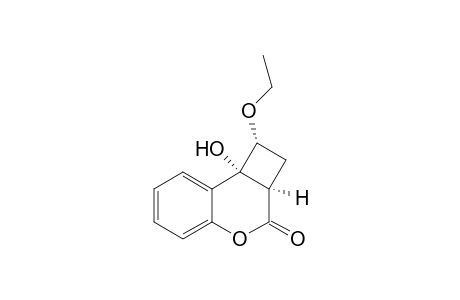 3H-Benzo[b]cyclobuta[d]pyran-3-one, 1-ethoxy-1,2,2a,8b-tetrahydro-8b-hydroxy-, (1.alpha.,2a.alpha.,8b.alpha.)-(.+-.)-