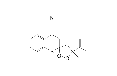 4-Cyano-5'-isopropenyl-5'-methylspiro[3,4-dihydro-2H-[1]benzothiopyran-2,3'-[1,2]dioxolane] isomer