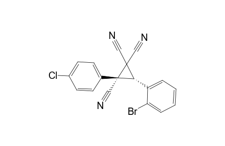 (2R,3R)-3-(2-Bromophenyl)-2-(4-chlorophenyl)cyclopropane-1,1,2-tricarbonitrile