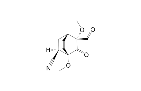 (1S,2R,4R,8R)-2-formyl-2,4-dimethoxy-3-oxo-8-bicyclo[2.2.2]oct-5-enecarbonitrile