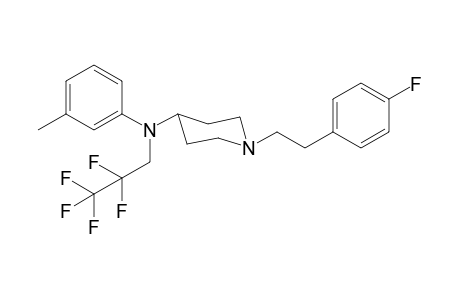 1-(2-(4Fluorophenyl)ethyl)-N-(3-methylphenyl)-N-(2,2,3,3,3-pentafluoropropyl)piperidin-4-amine