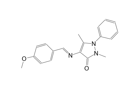 3H-pyrazol-3-one, 1,2-dihydro-4-[[(E)-(4-methoxyphenyl)methylidene]amino]-2,5-dimethyl-1-phenyl-