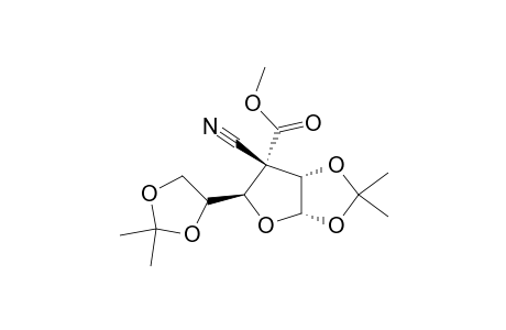 (3R)-3-C-CYANO-3-DEOXY-1,2:5,6-DI-O-ISOPROPYLIDENE-3-C-METHOXYCARBONYL-ALPHA-D-ARABINO-HEXOSE
