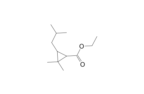 Cyclopropanecarboxylic acid, 2,2-dimethyl-3-(2-methylpropyl)-, ethyl ester