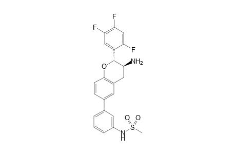 trans-N-(3-(3-amino-2-(2,4,5-trifluorophenyl)-3,4-dihydro-2H-chromene-6-yl)phenyl)methanesulfonamide