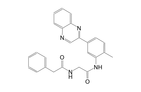 N-{2-[2-methyl-5-(2-quinoxalinyl)anilino]-2-oxoethyl}-2-phenylacetamide