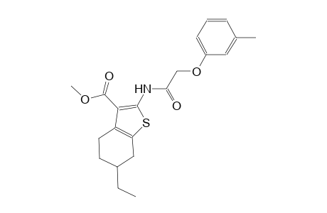 methyl 6-ethyl-2-{[(3-methylphenoxy)acetyl]amino}-4,5,6,7-tetrahydro-1-benzothiophene-3-carboxylate