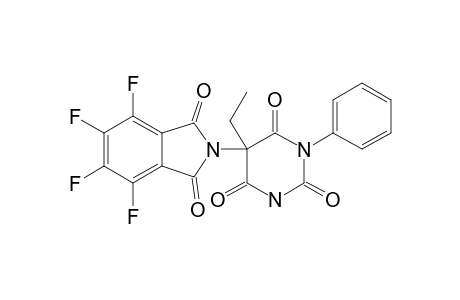 5-ethyl-1-phenyl-5-(tetrafluorophthalimido)barbituric acid