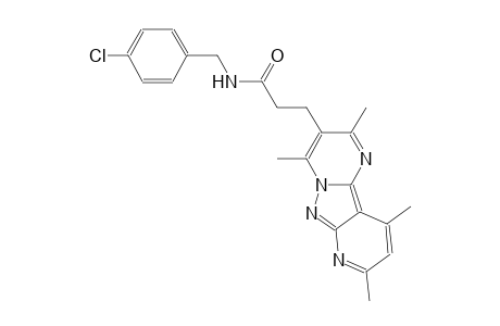 pyrido[2',3':3,4]pyrazolo[1,5-a]pyrimidine-3-propanamide, N-[(4-chlorophenyl)methyl]-2,4,8,10-tetramethyl-