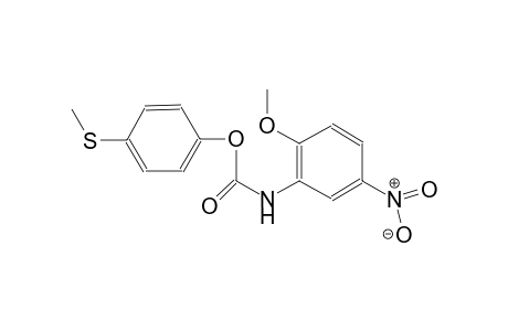 (2-Methoxy-5-nitrophenyl)carbamic acid, 4-methylsulfanylphenyl ester