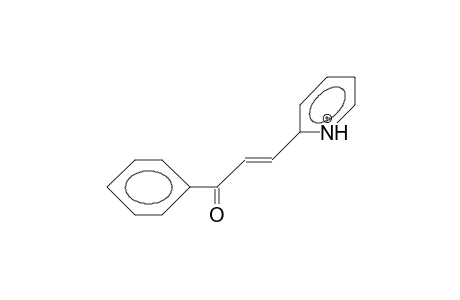 3-(2-Pyridinium)-1-phenyl-2-propen-1-one cation
