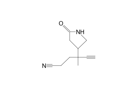 (R)-4-([R]-3-Cyano-1-ethynyl-1-methyl-propyl)-2-pyrrolidinone