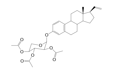 19-nor-Pregna-1,3,5(10),20-tetraen-3-O-.alpha.-arabinopyranoside - 2',3',4'-Triacetate