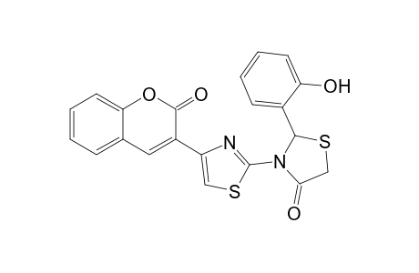2-(2"'-Hydroxyphenyl)-3-[4'-(2''-oxo-2H-[1]benzopyran-3"-yl)-2'-thiazolyl]-4-thiazolidinone