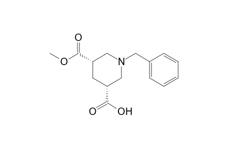 (3R,5S)-1-benzyl-5-carbomethoxy-nipecotic acid