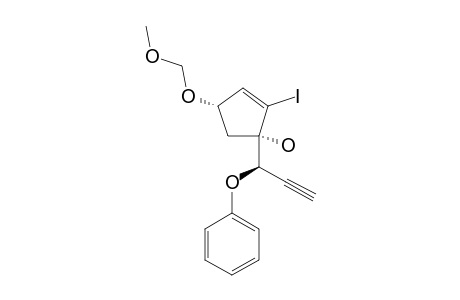 (1S,4S)-2-iodo-4-(methoxymethoxy)-1-[(1R)-1-(phenoxy)prop-2-ynyl]cyclopent-2-en-1-ol