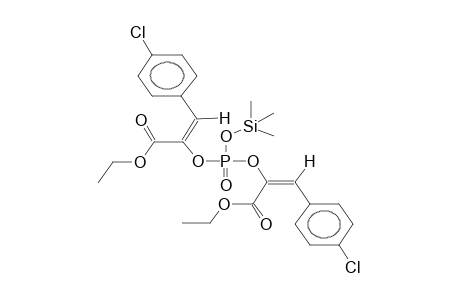 TRIMETHYLSILYL BIS(1-CARBOETHOXY-2-PARA-CHLOROPHENYLVINYL) PHOSPHATE