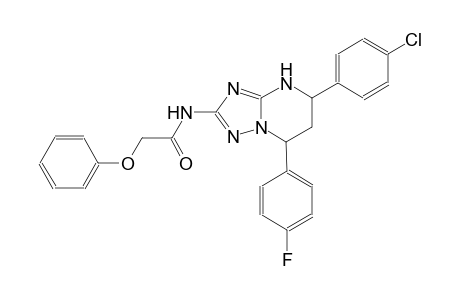 N-[5-(4-chlorophenyl)-7-(4-fluorophenyl)-4,5,6,7-tetrahydro[1,2,4]triazolo[1,5-a]pyrimidin-2-yl]-2-phenoxyacetamide
