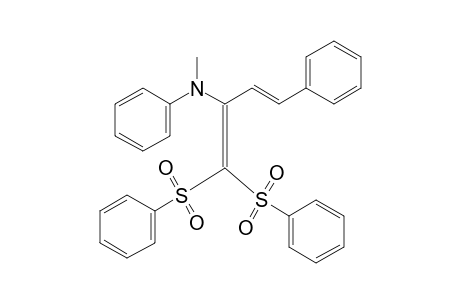 [(E)-1-[bis(phenylsulfonyl)methylene]-3-phenyl-prop-2-enyl]-methyl-phenyl-amine