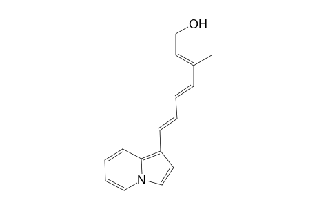 (2E,4E,6E)-7-(Indolizin-1-yl)-3-methylhepta-2,4,6-trien-1-ol