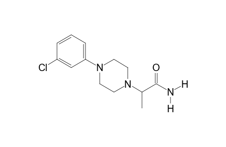 4-(m-chlorophenyl)-alpha-methyl-1-piperazineacetamide