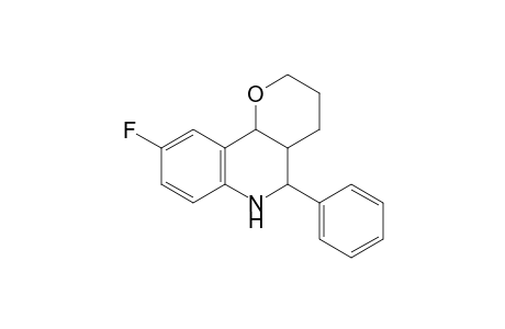 9-Fluoranyl-5-phenyl-3,4,4a,5,6,10b-hexahydro-2H-pyrano[3,2-c]quinoline