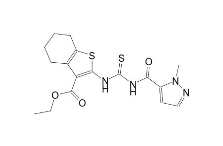 ethyl 2-[({[(1-methyl-1H-pyrazol-5-yl)carbonyl]amino}carbothioyl)amino]-4,5,6,7-tetrahydro-1-benzothiophene-3-carboxylate