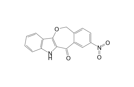 6H-[2]Benzoxepino[4,3-b]indol-11(12H)-one, 9-nitro-