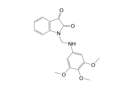 1-[(3,4,5-trimethoxyanilino)methyl]indole-2,3-dione