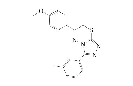 6-(4-methoxyphenyl)-3-(3-methylphenyl)-7H-[1,2,4]triazolo[3,4-b][1,3,4]thiadiazine
