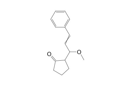 2-(1-Methoxy-3-phenyl-2-propenyl)cyclopentanone