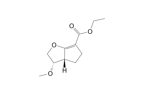 ethyl (3S,3aR)-3-methoxy-3,3a,4,5-tetrahydro-2H-cyclopenta[b]furan-6-carboxylate
