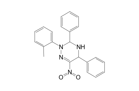 2,3,4,5-Tetrahydro-[1,2,4]triazine, 6-nitro-3,5-diphenyl-2-O-tolyl-