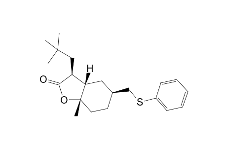 (1S,4S,7R) 1-(t-Butylmethyl)-2-oxo-4-methyl-7-[(phenylthio)methyl]-3-oxabicyclo[4.3.0(4,9)]nonane