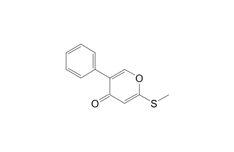 2-(methylthio)-5-phenyl-4-pyranone