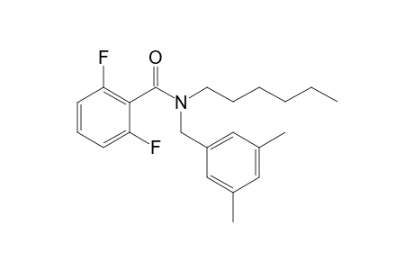 Benzamide, 2,6-difluoro-N-(3,5-dimethylbenzyl)-N-hexyl-