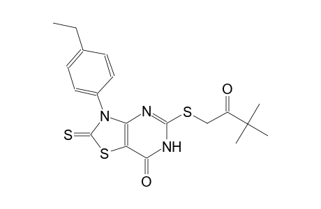 thiazolo[4,5-d]pyrimidin-7(6H)-one, 5-[(3,3-dimethyl-2-oxobutyl)thio]-3-(4-ethylphenyl)-2,3-dihydro-2-thioxo-
