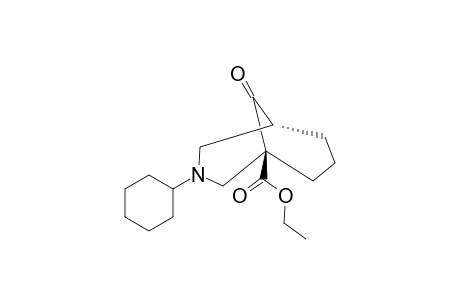 ETHYL-3-CYCLOHEXYL-9-OXO-3-AZABICYCLO-[3.3.1]-NONANE-1-CARBOXYLATE