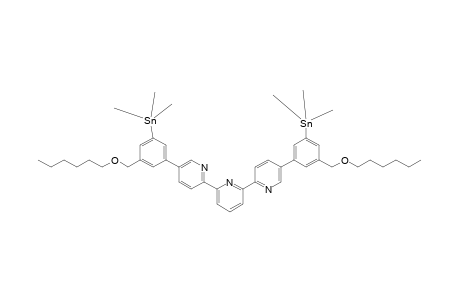 5,5"-Bis[5-trimethylstannyl-3-hexoxymethylphenyl]-2,2':6',2"-terpyridine