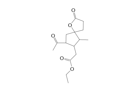 8-Acetyl-7-ethoxycarbonylmethyl-6-methyl-1-oxaspiro[4.4]nonan-2-one isomer