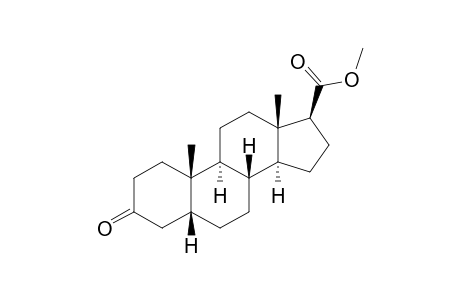 5β-Androstan-3-one-17β-carboxylic acid, methyl ester