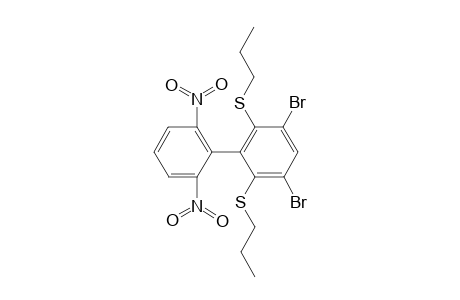 1,5-bis(bromanyl)-3-(2,6-dinitrophenyl)-2,4-bis(propylsulfanyl)benzene