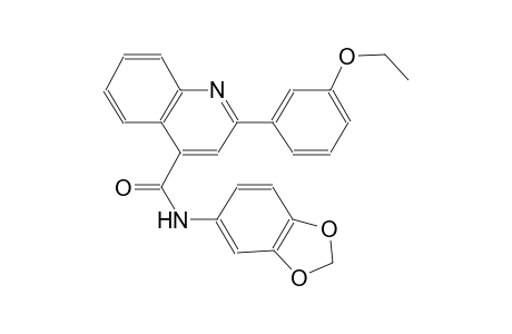 N-(1,3-benzodioxol-5-yl)-2-(3-ethoxyphenyl)-4-quinolinecarboxamide