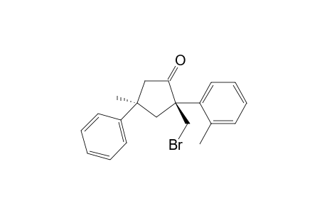 (2R,4R)-2-(bromomethyl)-4-methyl-4-phenyl-2-(o-tolyl)cyclopentan-1-one