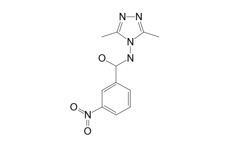 (4H-3,5-DIMETHYL-1,2,4-TRIAZOLE-4-YLAMINO)-(3-NITROPHENYL)-METHANOL