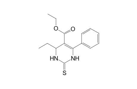 Ethyl 4-ethyl-6-phenyl-2-thioxo-1,2,3,4-tetrahydro-5-pyrimidinecarboxylate