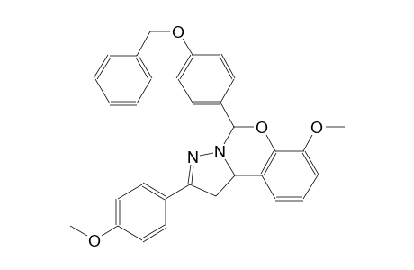 5-[4-(benzyloxy)phenyl]-7-methoxy-2-(4-methoxyphenyl)-1,10b-dihydropyrazolo[1,5-c][1,3]benzoxazine