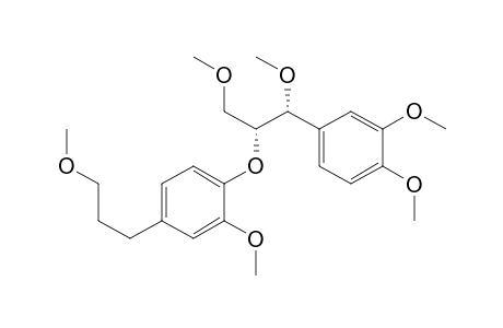 Benzene, 1-[2-(3,4-dimethoxyphenyl)-2-methoxy-1-(methoxymethyl)ethoxy]-2-methoxy-4-(3-methoxypropyl)-, (R*,R*)-